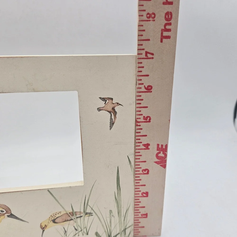 Danielson Designs Sandpiper Bird Wood Photo Frame Paulette Kuercher Cream 3.5x5